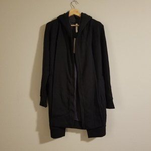 NWT Geri Long Wrap Scarf Cardigan Blk XS